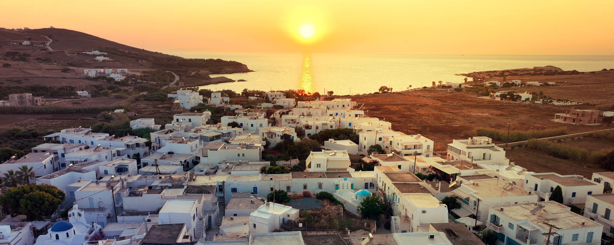 Aerial,Drone,Photo,Of,Famous,Venetian,Fortified,sunset